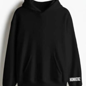 HONKERZ black golden leaves hoodie
